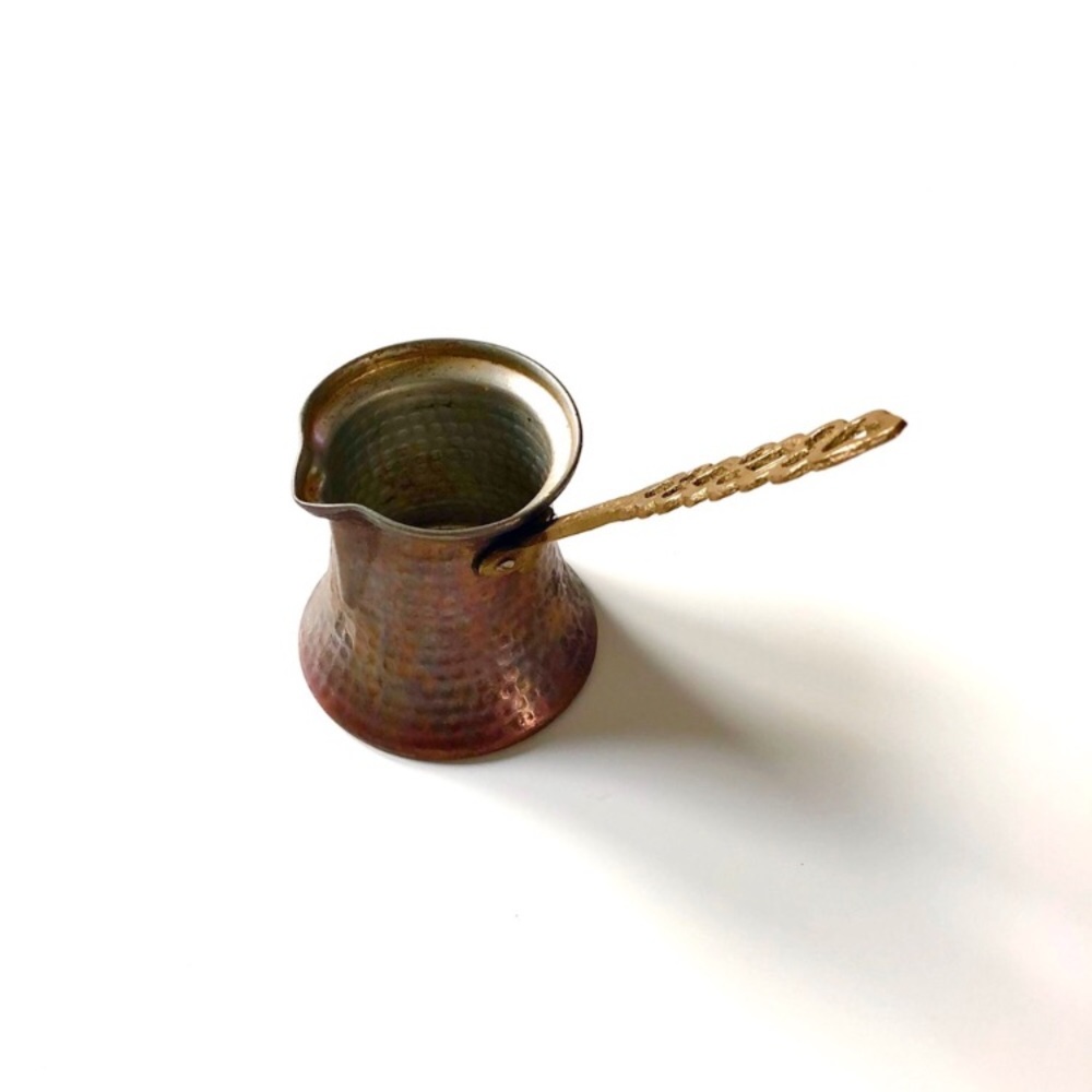Vintage Copper and Brass Coffee Pot